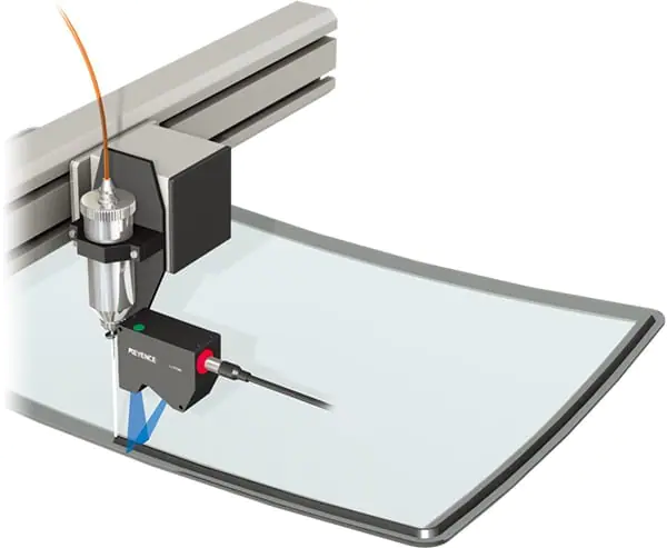 玻璃板密封胶的厚度测量